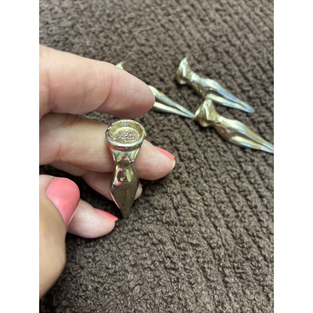 Vintage GOLF TEES NUDE NAKED LADY GAG GIFT NOVELTY METAL Goldtone 4 - Picture 3 of 6